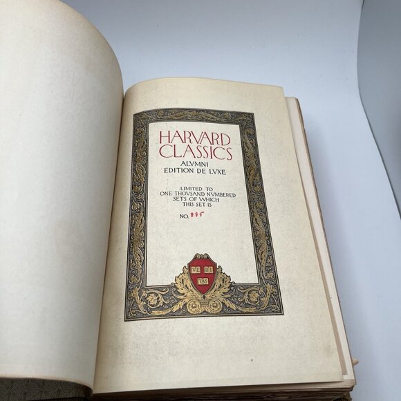 Harvard Classics 1909 Promessi Sposi Manzoni Alumni Edition De Luxe Limited 1000 - Picture 9 of 16